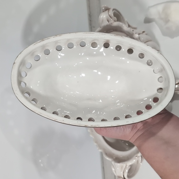 LARGE VINTAGE CAPODIMONTE PORCELAIN SOUP TUREEN BEAUTIFUL - Picture 6 of 16